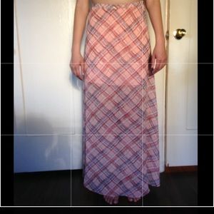 NWOT Maxi Skirt with side zipper